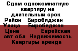 Сдам однокомнатную квартиру на длительный срок › Район ­ Биробиджан-2 › Улица ­  Биробиджан-2 › Цена ­ 8 000 - Еврейская авт.обл. Недвижимость » Квартиры аренда   
